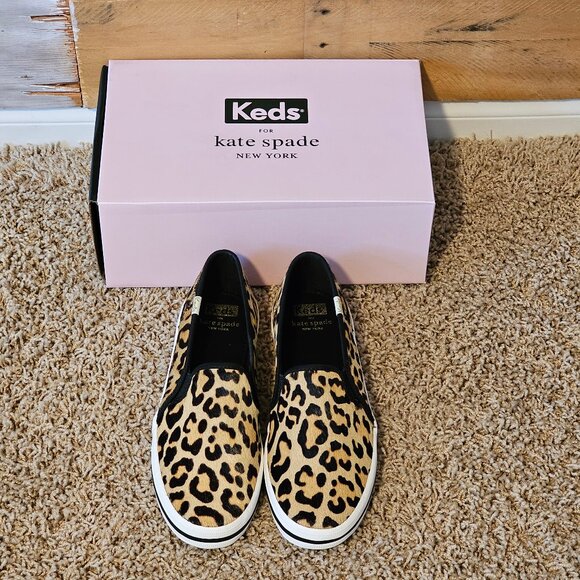NIB Keds x kate spade new york Calf Hair Slip On Product 7 1/2 - Picture 1 of 5